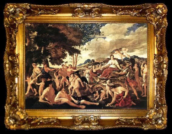 framed  Nicolas Poussin The Triumph of Flora, ta009-2